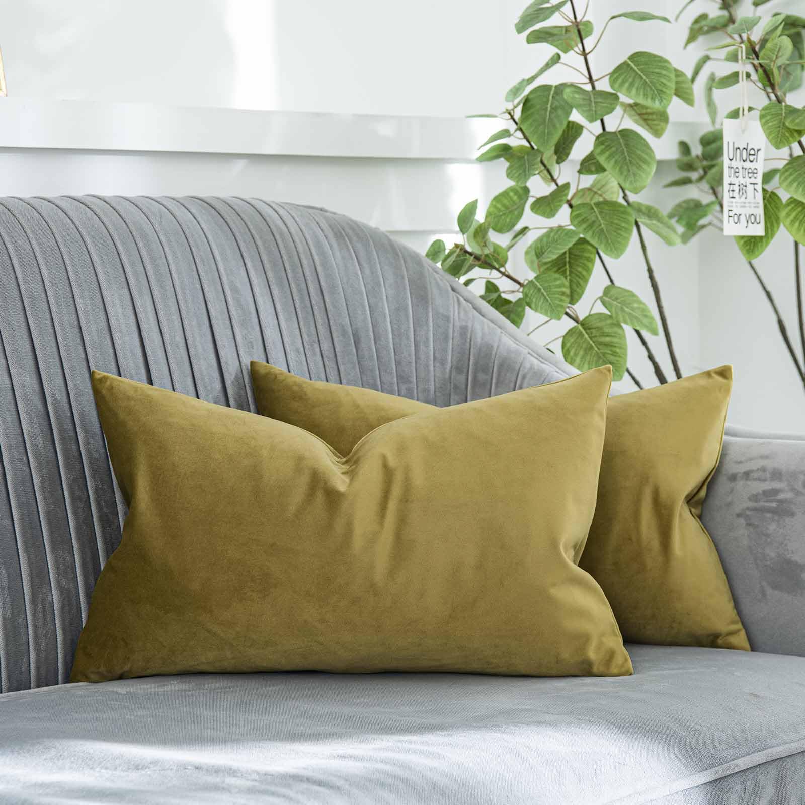 Coral Decorative Velvet Throw Pillow Covers 24x24 inch Set of 2 with Zipper Luxury Soft Solid Square Cushion Covers Case for Sofa Couch Bed Living Room