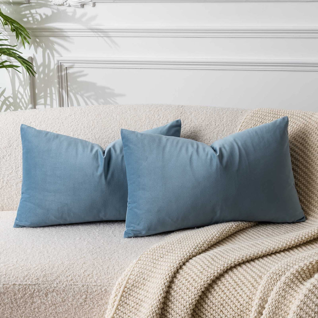 JUSPURBET Decorative Pillow Covers Set of 2 Velvet Throw Pillow Covers for Couch Sofa Bed Soft Cushion Covers Cases with Hidden Zipper for Living Room Home Decor 24x24 inch,Coral