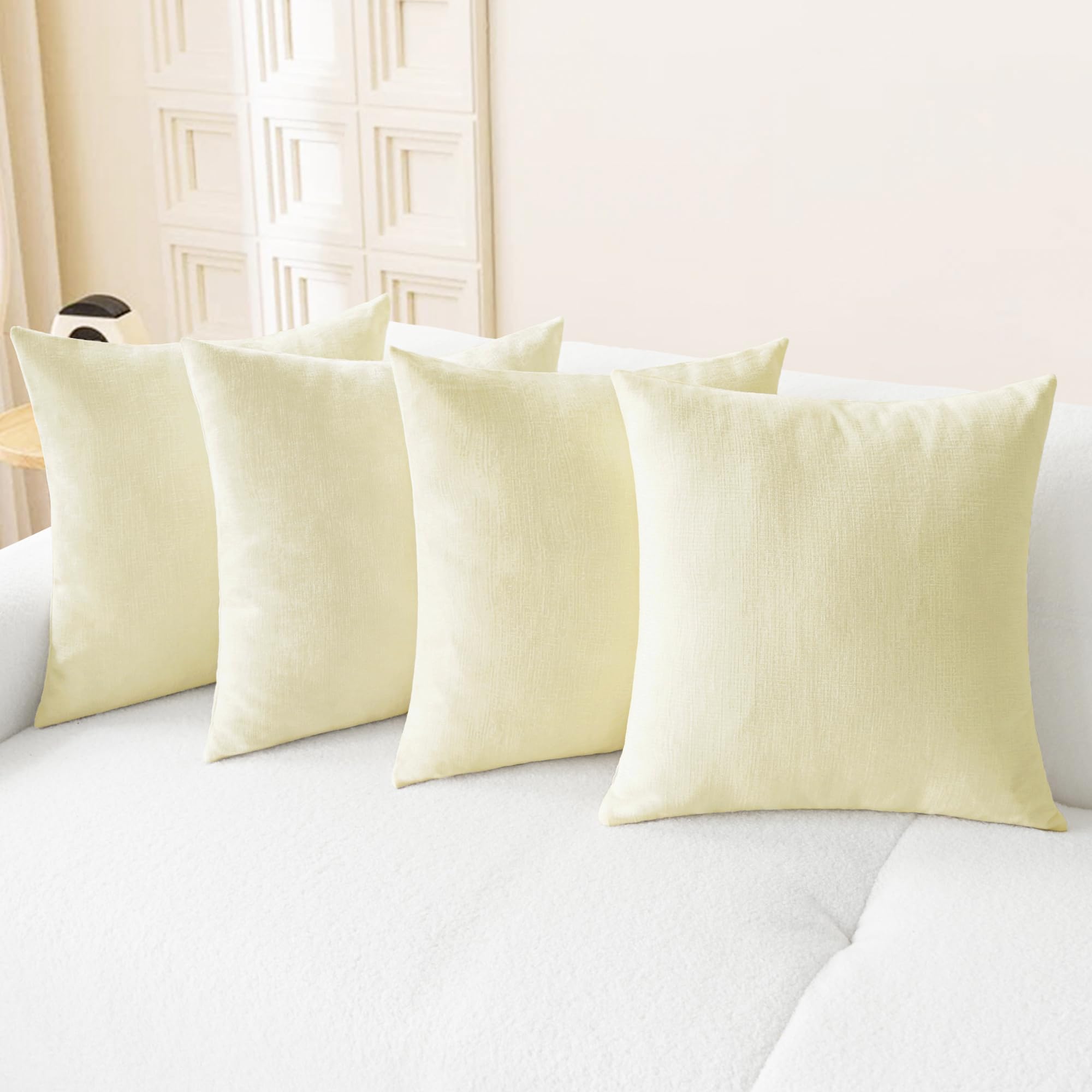 CaliTime Throw Pillow Covers Decorative 20 X 26 Inches Pack of 2 Cozy Chenille Standard Pillow Shams Cases for Couch Sofa Bed Living Room Home Living Coral