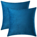 Mixhug Decorative Throw Pillow Covers, Velvet Cushion Covers, Solid Throw Pillow Cases for Couch and Bed, Pale Coral, 26 x 26 Inches, Set of 2