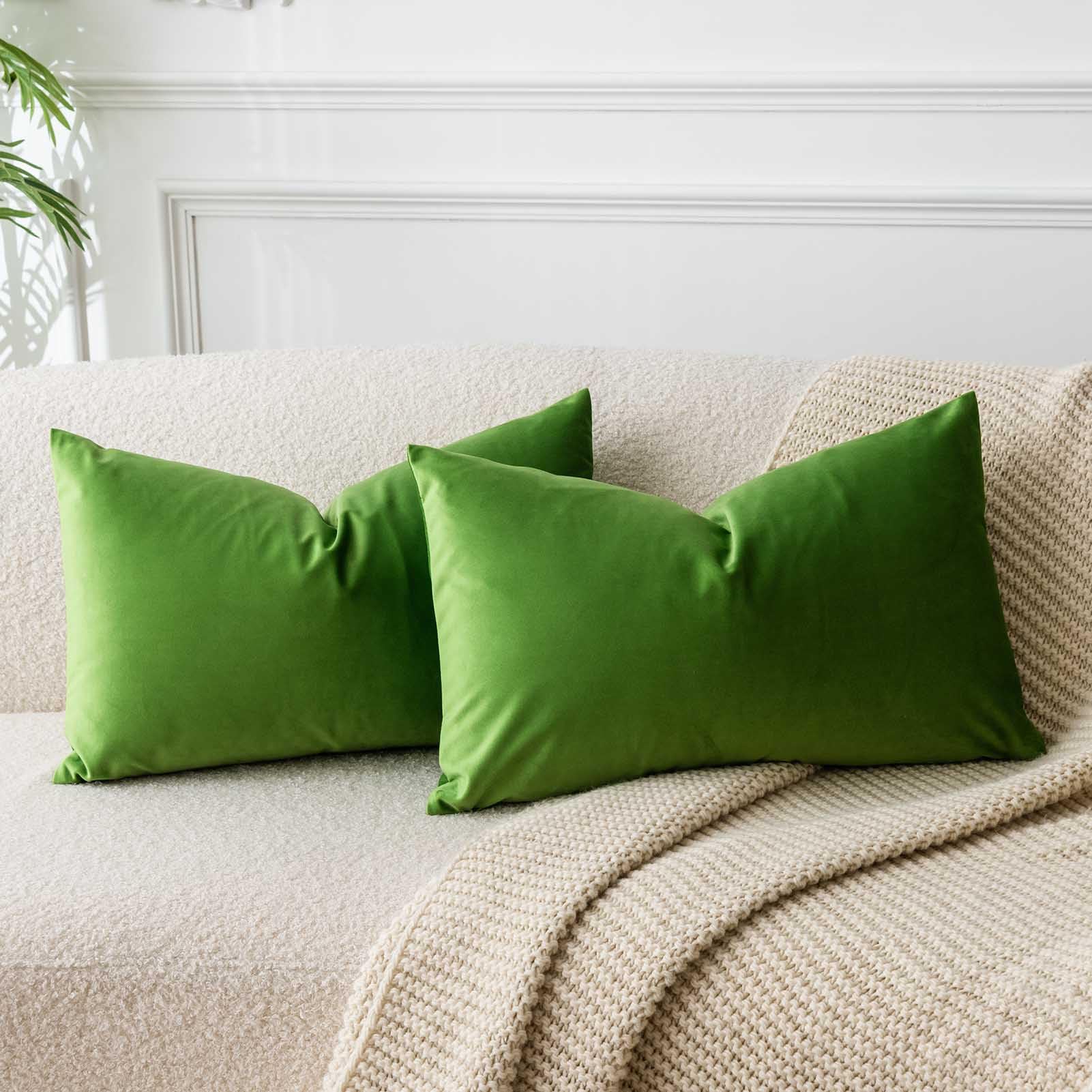 JUSPURBET Decorative Pillow Covers Set of 2 Velvet Throw Pillow Covers for Couch Sofa Bed Soft Cushion Covers Cases with Hidden Zipper for Living Room Home Decor 24x24 inch,Coral