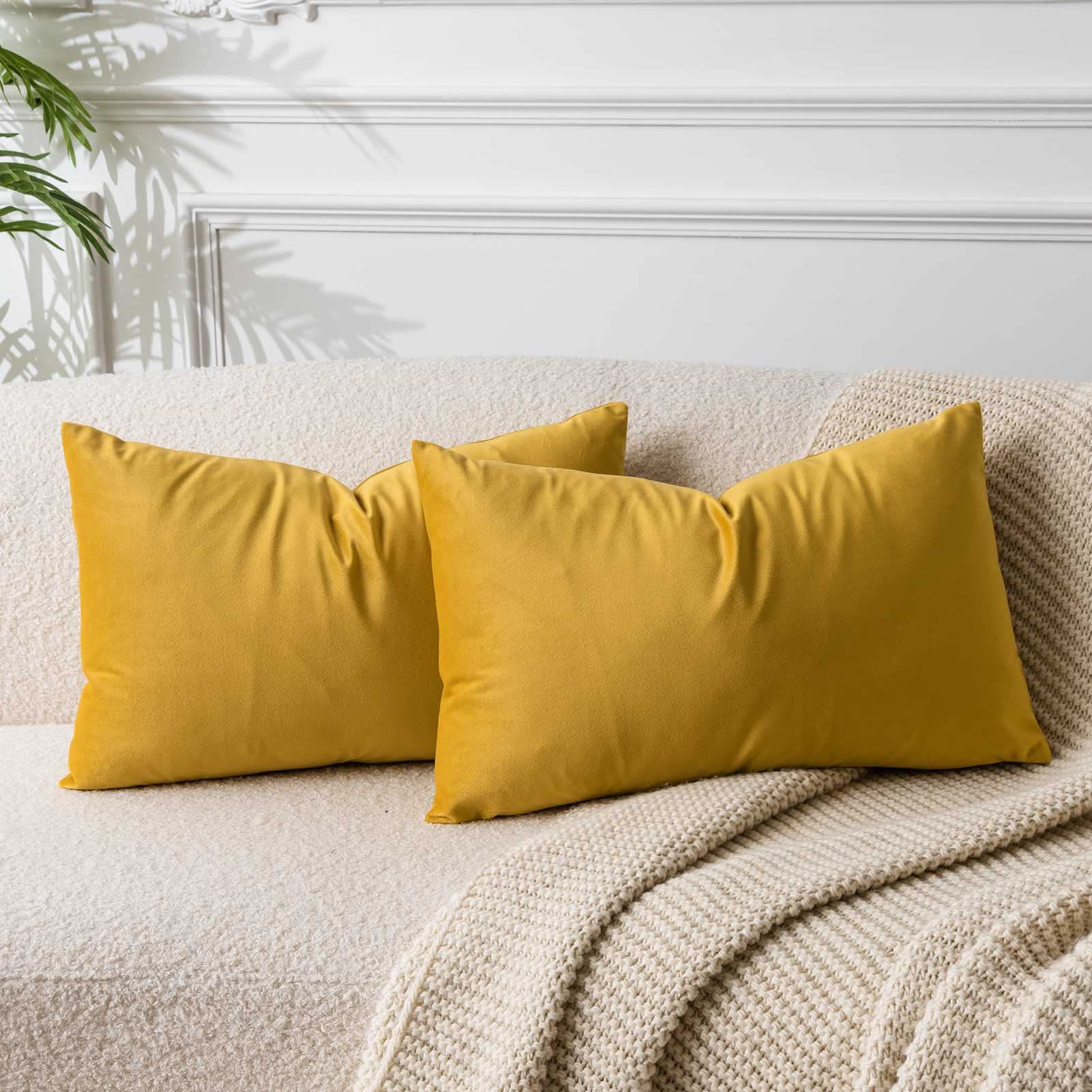 JUSPURBET Decorative Pillow Covers Set of 2 Velvet Throw Pillow Covers for Couch Sofa Bed Soft Cushion Covers Cases with Hidden Zipper for Living Room Home Decor 24x24 inch,Coral