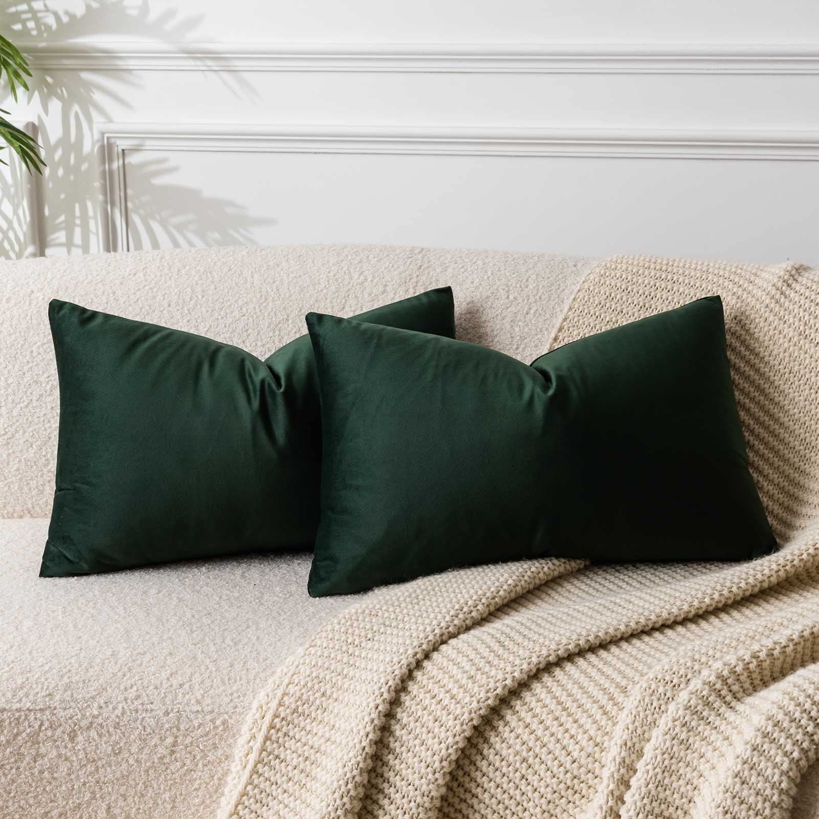 JUSPURBET Decorative Pillow Covers Set of 2 Velvet Throw Pillow Covers for Couch Sofa Bed Soft Cushion Covers Cases with Hidden Zipper for Living Room Home Decor 24x24 inch,Coral