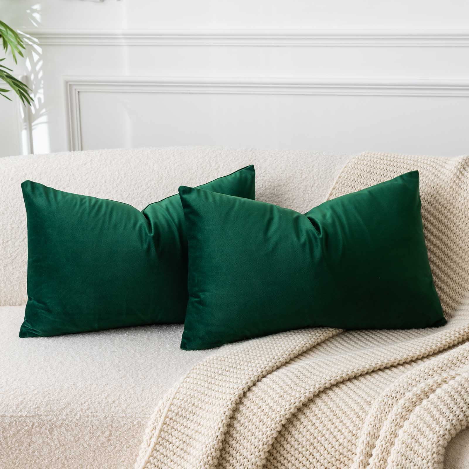 JUSPURBET Decorative Pillow Covers Set of 2 Velvet Throw Pillow Covers for Couch Sofa Bed Soft Cushion Covers Cases with Hidden Zipper for Living Room Home Decor 24x24 inch,Coral