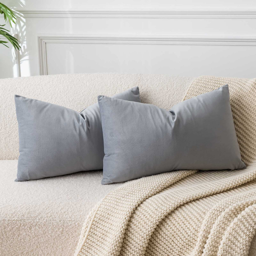 JUSPURBET Decorative Pillow Covers Set of 2 Velvet Throw Pillow Covers for Couch Sofa Bed Soft Cushion Covers Cases with Hidden Zipper for Living Room Home Decor 24x24 inch,Coral