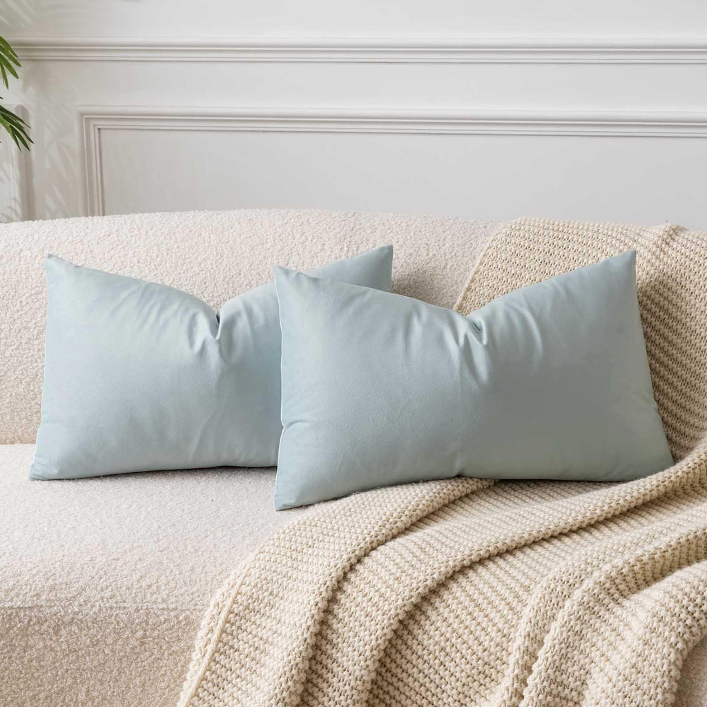 JUSPURBET Decorative Pillow Covers Set of 2 Velvet Throw Pillow Covers for Couch Sofa Bed Soft Cushion Covers Cases with Hidden Zipper for Living Room Home Decor 24x24 inch,Coral