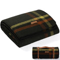 Molithe 100% Wool Blanket, 62" x 86", Warm, Thick, Washable, Military Wool Blanket, Great for Camping, Outdoors, Sporting Events, Survival Kits