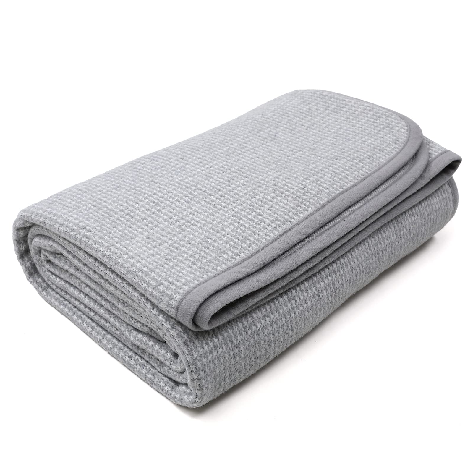 ACUSHLA Merino Wool Blanket - Warm Thick Washable Large Bed Couch Outdoor Camping Sleeping Throw Blanket All Seasons, Myers Green 79x63