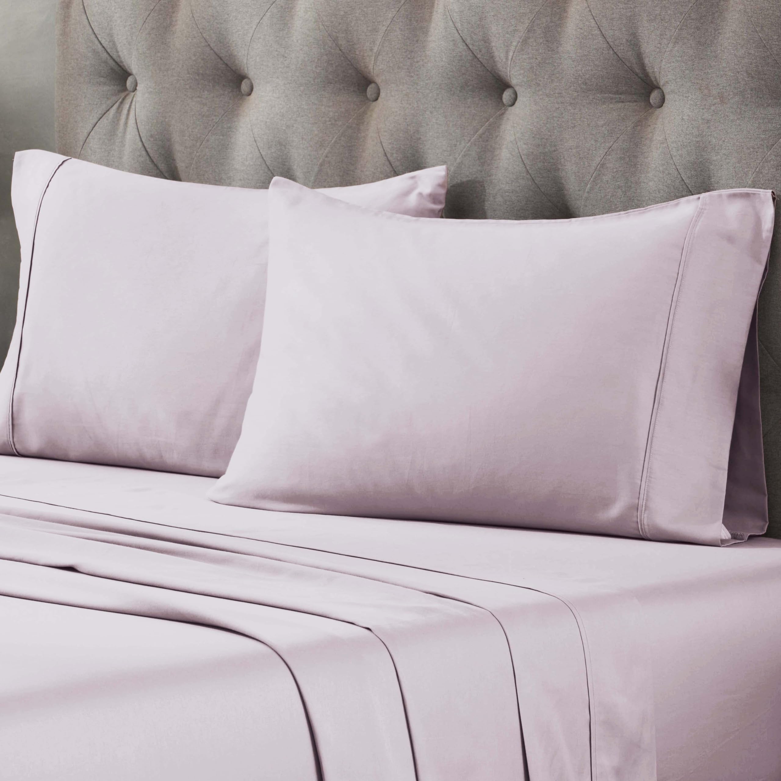 Superior Egyptian Cotton 300 Thread Count Pillowcases, Pillow Cases, Modern, Solid Classic Pillow Case Cover, Ultra-Soft Comfort Basics, Bedding Essentials, Bed Accents, Set of 2, Standard, Coral