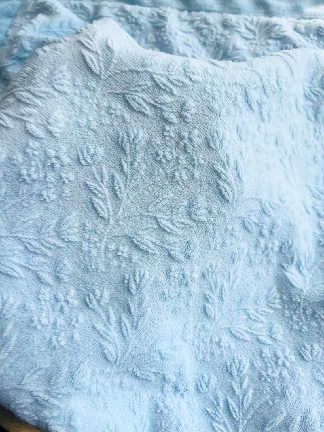 ZaneLyon Ultra Soft Coral Fleece Pillowcases, Warm Plush Pillow Covers with Embossed Pattern, Winter Bedding