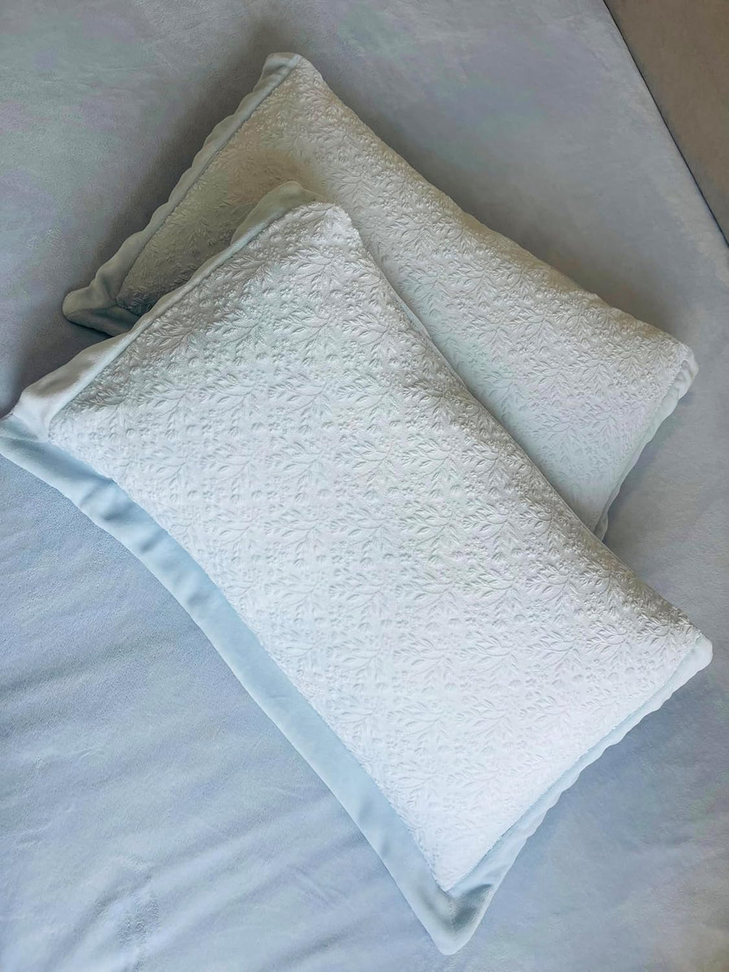 ZaneLyon Ultra Soft Coral Fleece Pillowcases, Warm Plush Pillow Covers with Embossed Pattern, Winter Bedding
