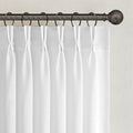 Topfinel Pinch Pleated Curtains 90 Inches Long 2 Panels Set,Natural Cream Semi Sheer Cotton Blend Fabric Aesthetic Advanced Curtain Drapes for Living Room Bedroom,40x90 inch Length