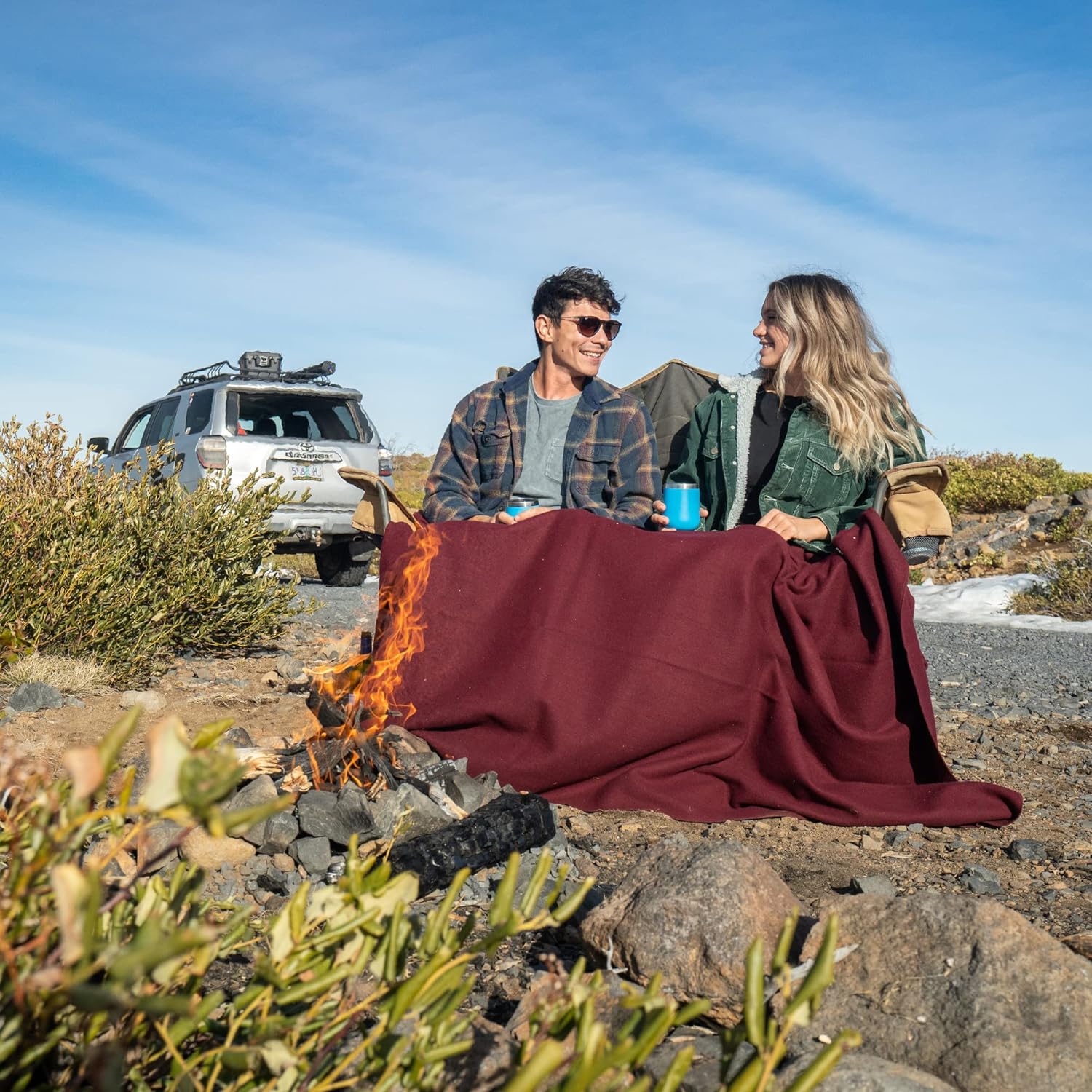Arcturus Military Wool Blanket - Warm, Thick, Washable - Great for Outdoors, Camping, Stadium Blanket, Picnics, Travel - Car & Bushcraft Survival Kits