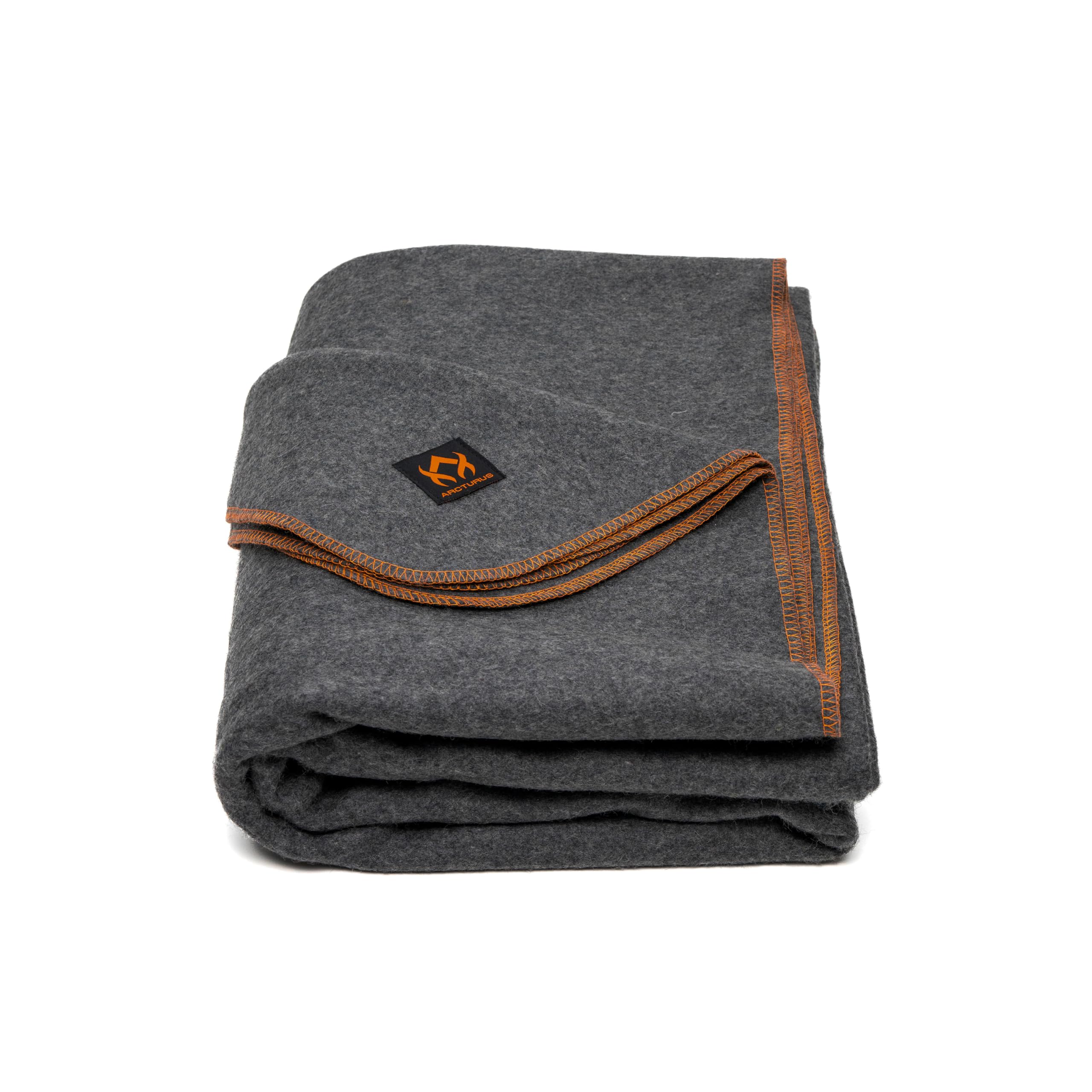 Arcturus Military Wool Blanket - Warm, Thick, Washable - Great for Outdoors, Camping, Stadium Blanket, Picnics, Travel - Car & Bushcraft Survival Kits