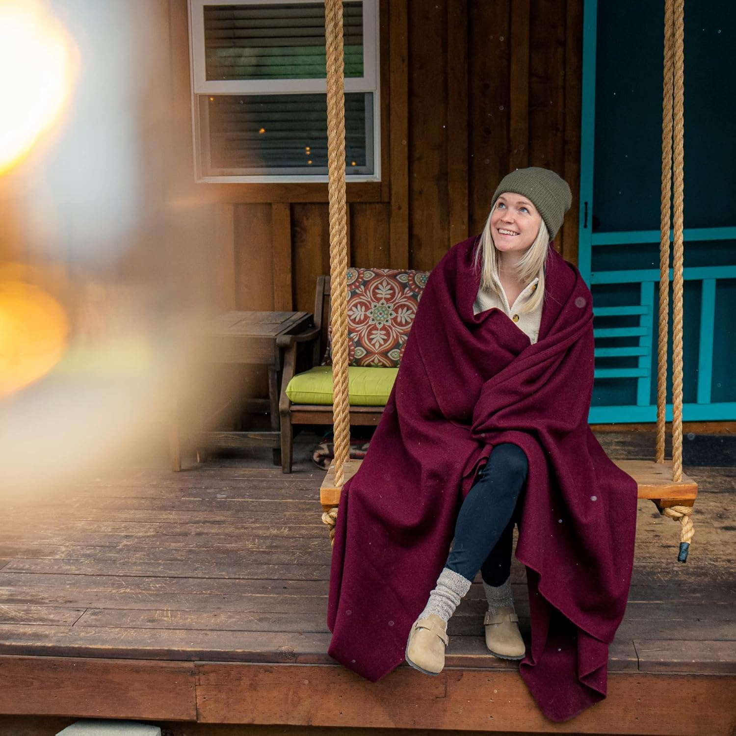 Arcturus Military Wool Blanket - Warm, Thick, Washable - Great for Outdoors, Camping, Stadium Blanket, Picnics, Travel - Car & Bushcraft Survival Kits