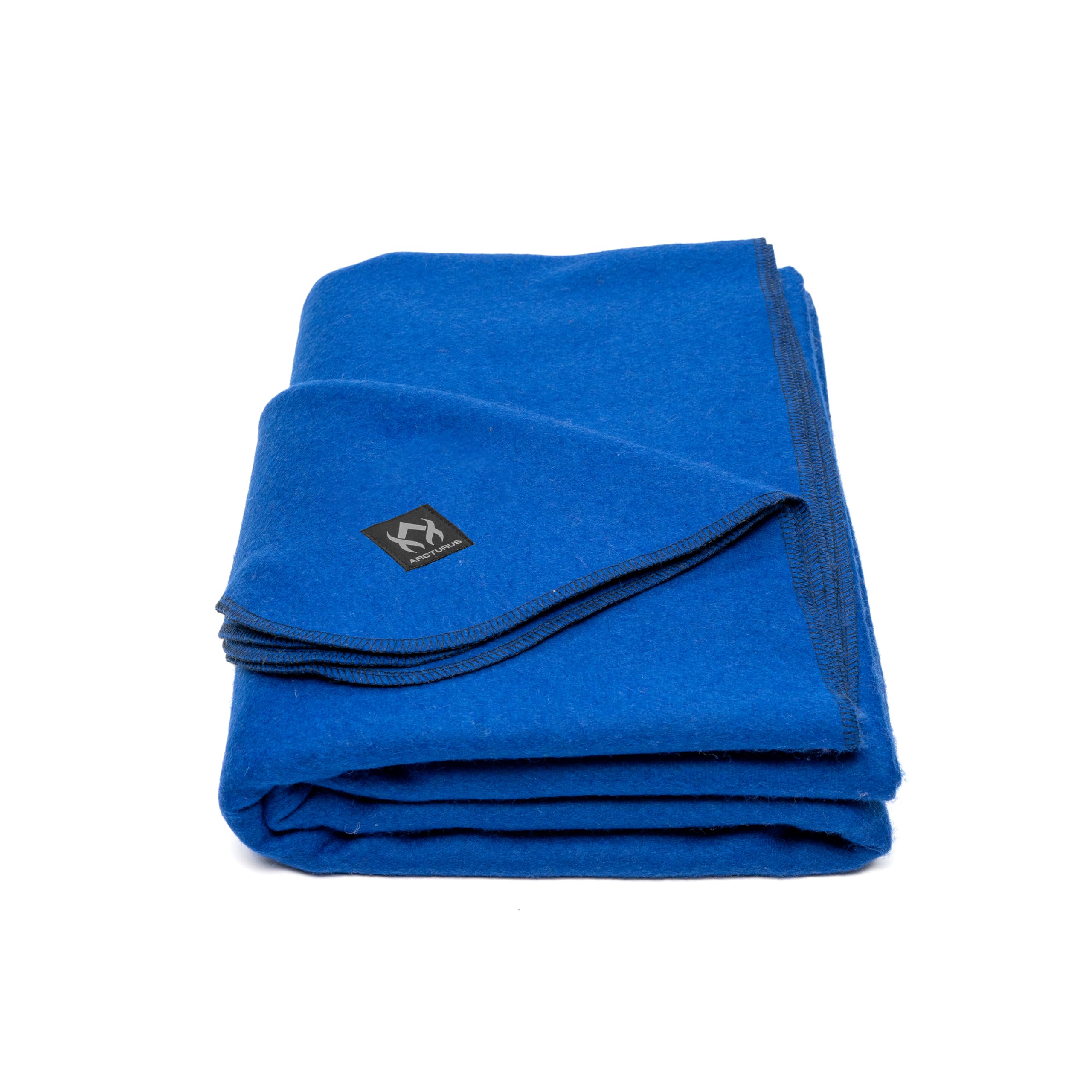 Arcturus Military Wool Blanket - Warm, Thick, Washable - Great for Outdoors, Camping, Stadium Blanket, Picnics, Travel - Car & Bushcraft Survival Kits
