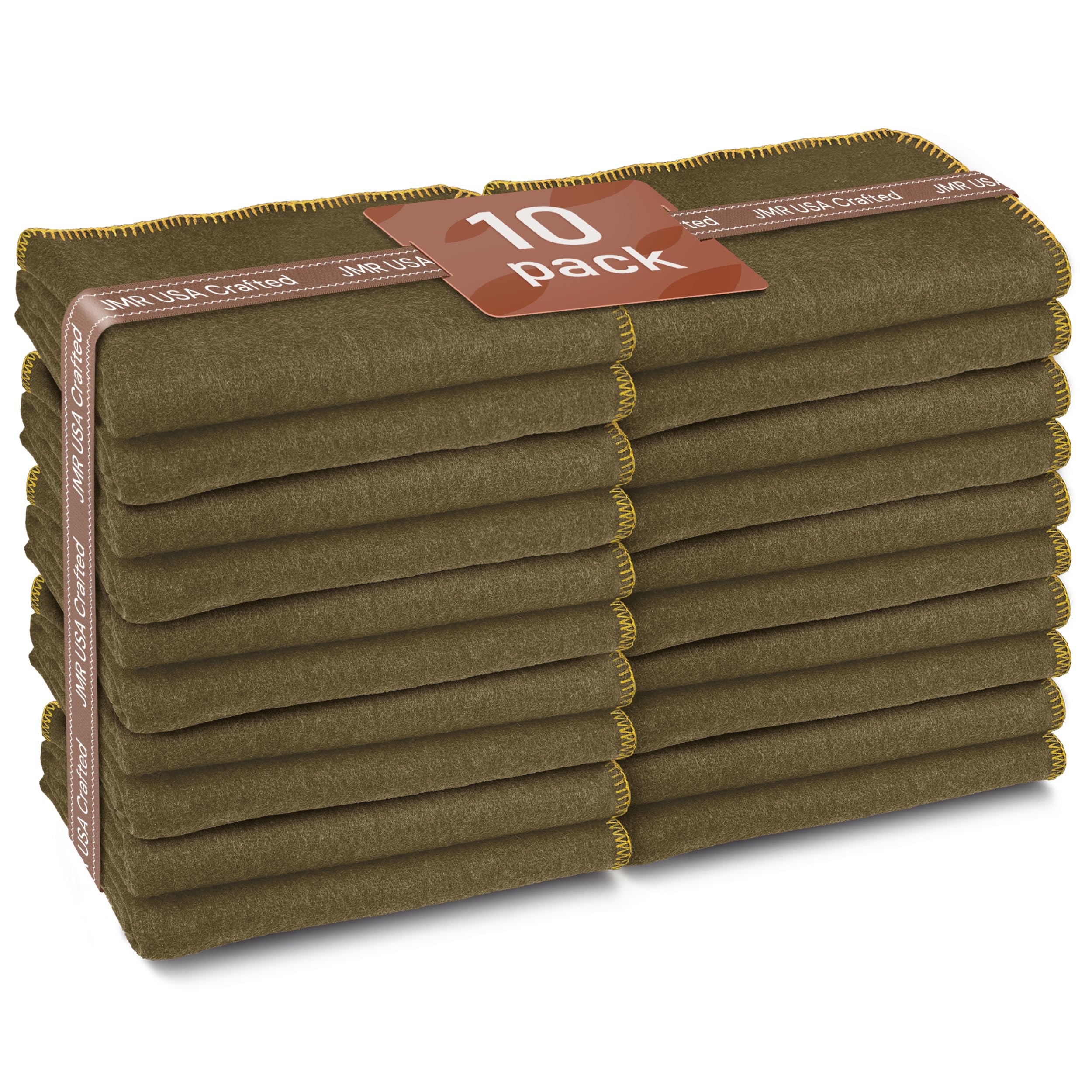 Wool Camping Blanket - 70% Wool Heavy-Duty Military Style Throw, Warm & Washable, Fire Retardant Cover for Emergency, Survival & Outdoor Use - Perfect for Camping, Car, Home & Hiking, Grey 66x90